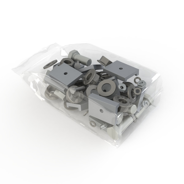 Unirac Ground Fixed Tilt Assembly Hardware 3Rail Kit, 404034