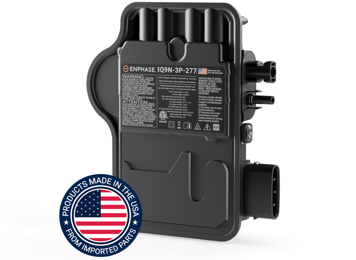 Enphase new commercial IQ9-3P product image.