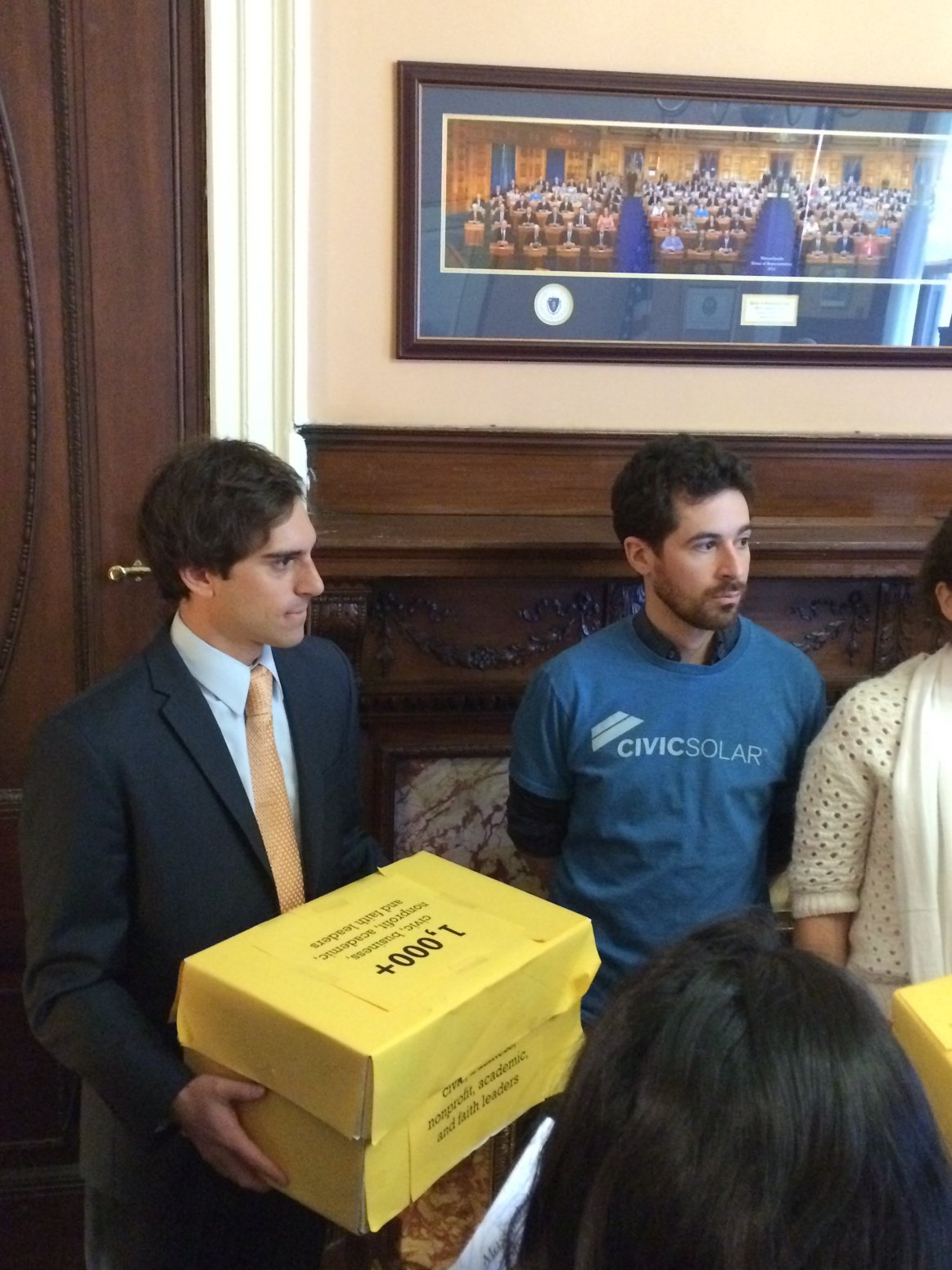 Passing Petitions to Speaker DeLeo's Aide Effecting Change on a state level