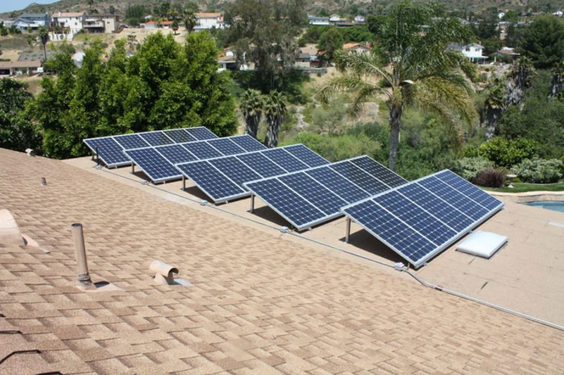 Array tilt angle increases the energy yield