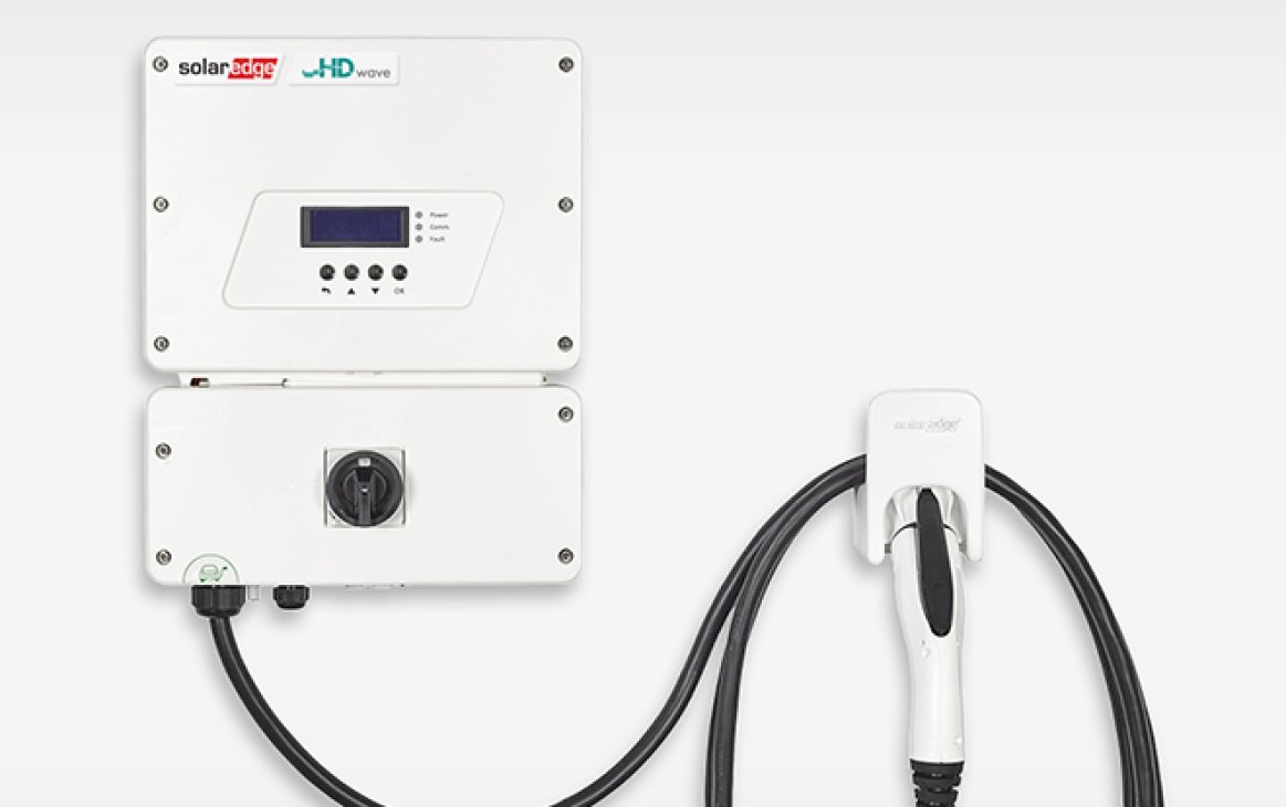 SolarEdge HD-Wave inverter with integrated EV charger offers homeowners the ability to charge electric vehicles up to six times faster than a standard Level 1 charger through an innovative solar boost mode that utilizes grid and PV charging simultaneously.