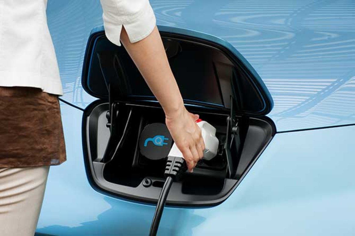 Solar Power for Charging The Electric Car Charging an electric car from the grid