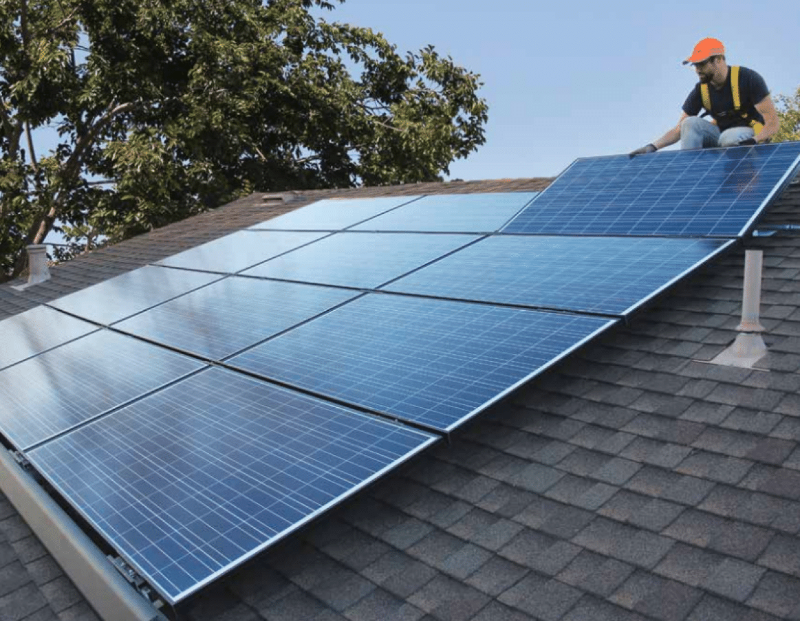Quick shop mount solar