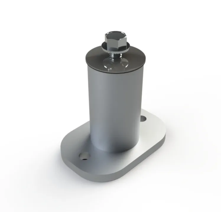 Unirac 6" Aluminum Standoff Mill, 004600M