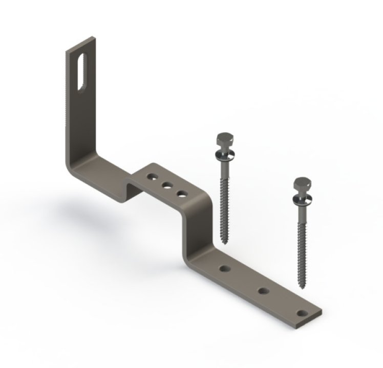 Unirac SolarHook Stone Coated Flat Tile Hook Side Mount, 004ST1S