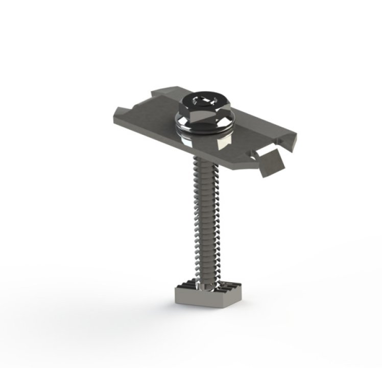 Unirac SolarMount Bonding Mid Clamp 38-41mm SS Clear, 302029C