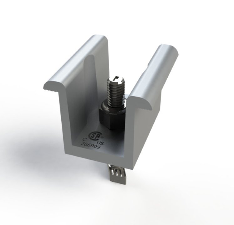 Unirac SolarMount Pro Mid Clamp 30-51mm Mill, 302030M