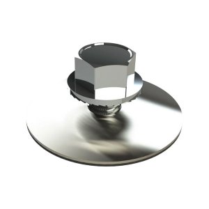 Unirac Aluminum Standoff and 3/8" Bolt w/EPDM Washer, 330007M
