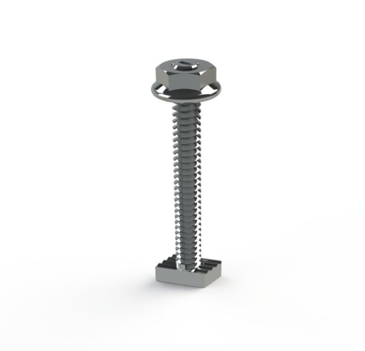 Unirac SolarMount Bonding T-Bolt & Nut 1/4"x2" SS, 330050S