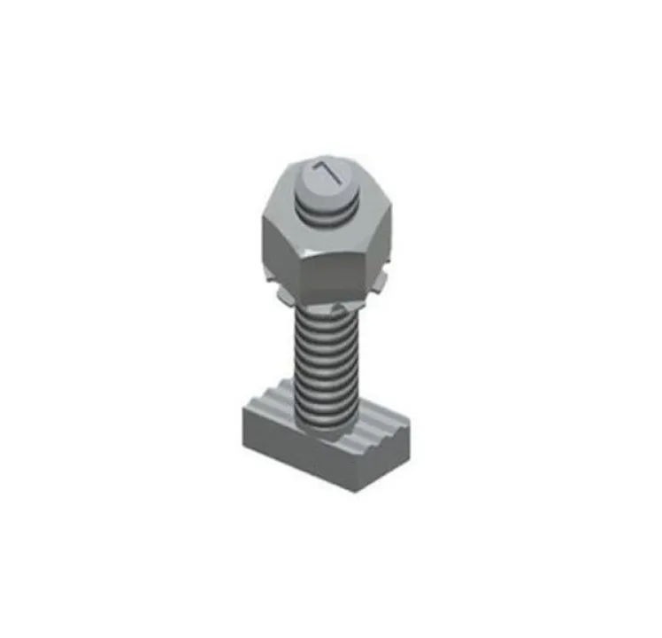 Unirac SolarMount Bonding T-Bolt & Nut 1/4"x2.25" SS Dark, 330051D