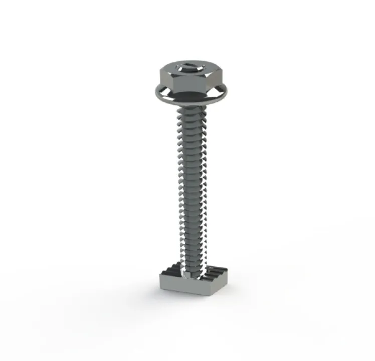 Unirac SolarMount Bonding T-Bolt & Nut 1/4"x2.5" SS, 330052S