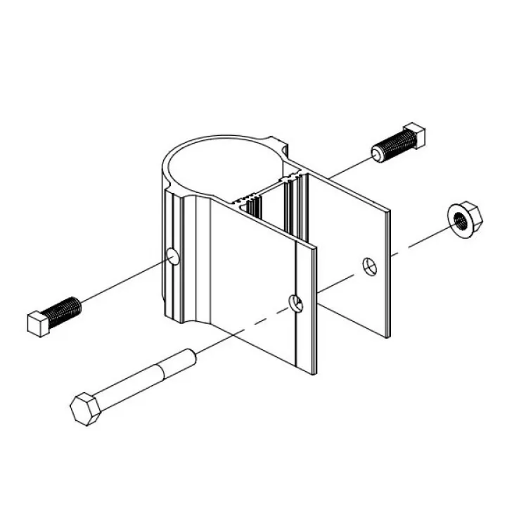 Unirac Large Array Slider 2" Aluminum, 403215C