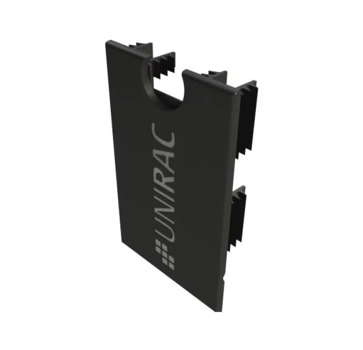 Unirac Ground Fixed Tilt Rail End Cap UV Black, GFT-CAP