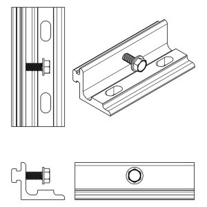 Unirac Large Array Rail Bracket for 2" Pipe Mill, 403216M