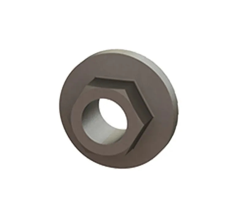 K2 Systems Hex Flange Serrated Nut, Stainless, 4000573