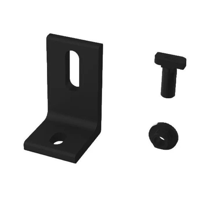 K2 Systems L-Foot Slotted Set, Dark, 4000631