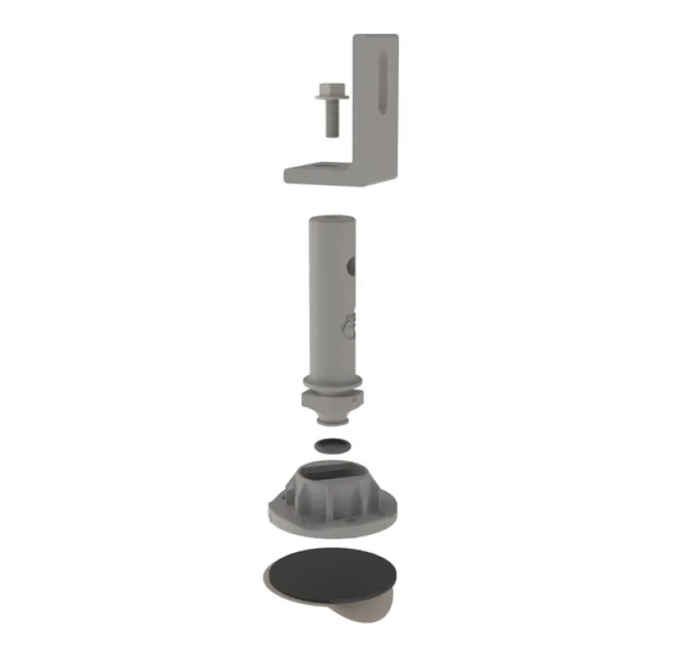 K2 Systems Drop N Lock Post 6" Kit - Mill, 4000238