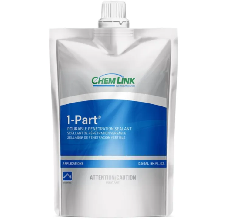 Chem Link 1-Part Pourable Sealant 1/2 gallon pouch (4 per carton) - White, F1426WH