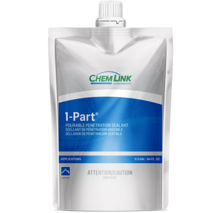 Chem Link 1-Part Pourable Sealant 1/2 gallon pouch (4 per carton) - White, F1426WH