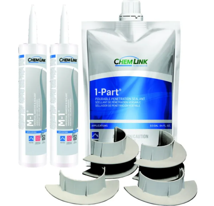Chem Link Complete Low-Slope 9" E-Curb Round Kit - Gray, F1351GR