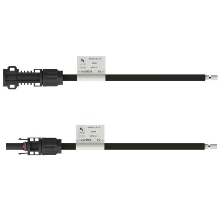 Enphase TE PV4-S to Non-Terminated - 12 Male/Female Connectors, ECA-EN4-FW-10-12