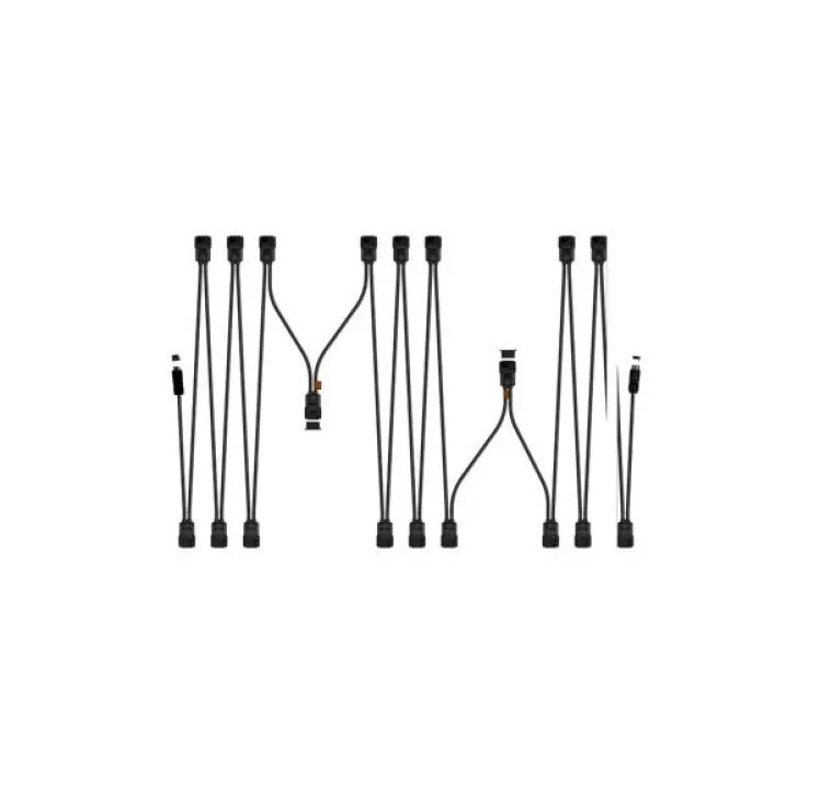 Enphase QD 12AWG Cable w/108 Male Connectors - 2.0/2.5 Module Pitch, QD-12-25-108