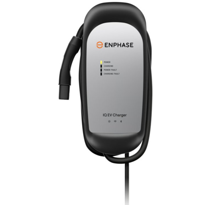 Enphase 7.68kW Ruggedized EV Charger w/Single 25ft Cable & NACS Connector, IQ-EVSE-NA-1040-0101-0100