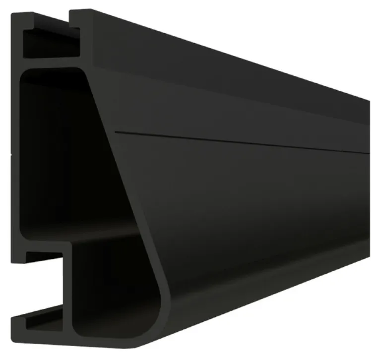 IronRidge XR100 14ft Anodized Rail Black, XR-100-168B
