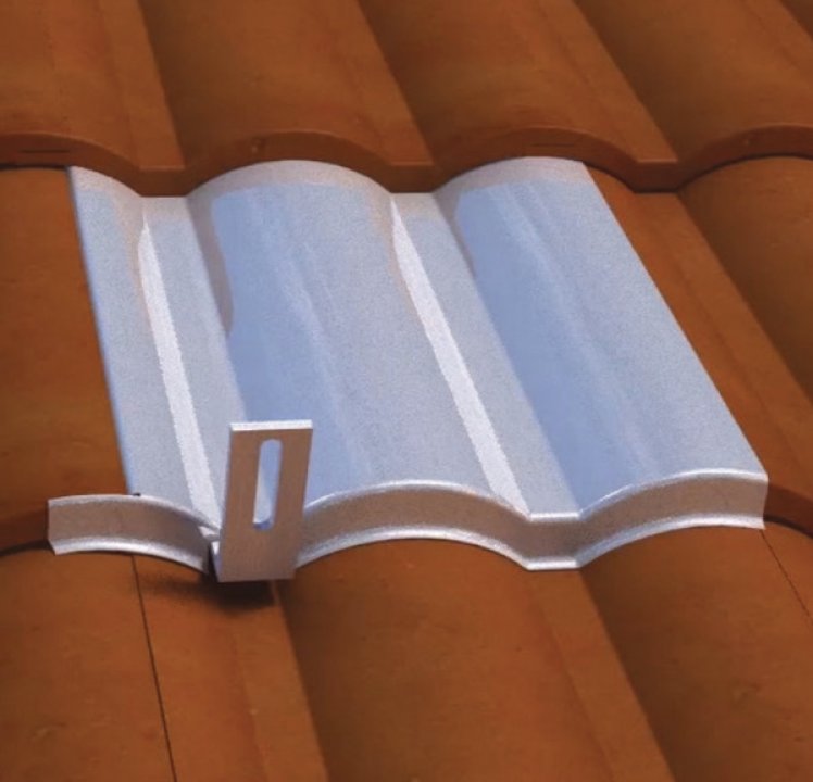 IronRidge QM Replacement W-Tile Flashing for Tile Hooks Mill, QMC