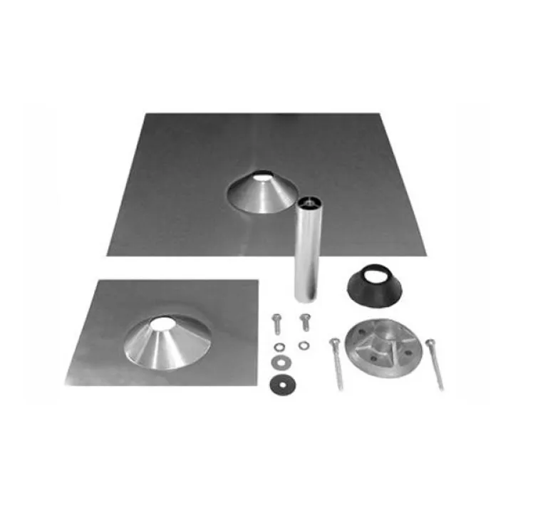 IronRidge QM Universal Tile Mount w/18"x18" Flashing Mill, QMUTM-A-12