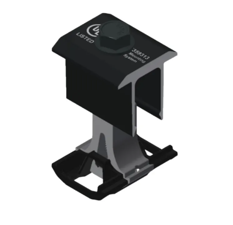 SnapNrack Ultra Rail Mid Clamp Black, 242-02071