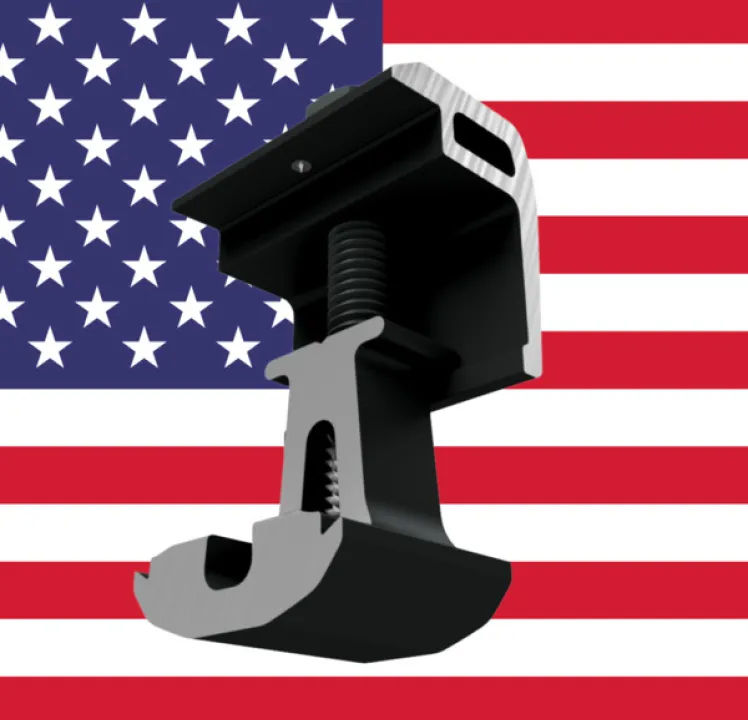 Domestic Ultra Rail End Clamp - Blk