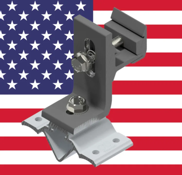 SnapNrack Domestic All Purpose L-Foot w/Corrubracket 100T, 242-10039-USA