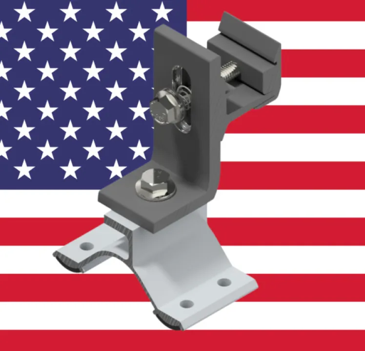 SnapNrack Domestic All Purpose L-Foot w/Corrubracket, 242-10040-USA