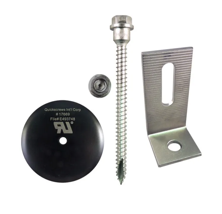 QuickBOLT Multi Roof Mount - QB2 Kit w/3" Microflashing & L-Foot, 17662