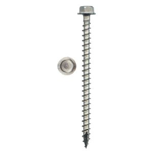 QuickBOLT 1/4" x 3" Hex Head Solar Mounting Screws Stainless Steel, 17556