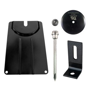 QuickBOLT QB2 w/3" Microflashing & Miniflashing Black, 17862DF