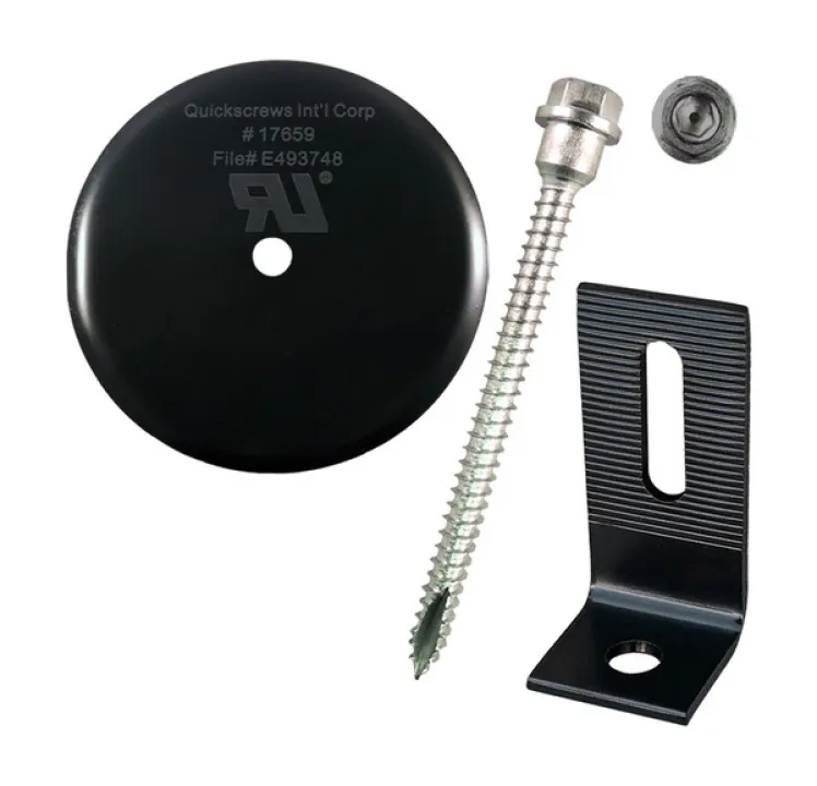 QuickBOLT QB2 w/4" Microflashing Black, 17863