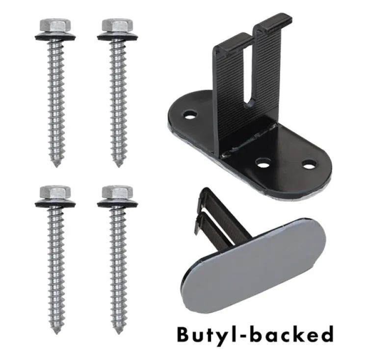 Deck Mount Kit Splt Top Blk w/Butyl