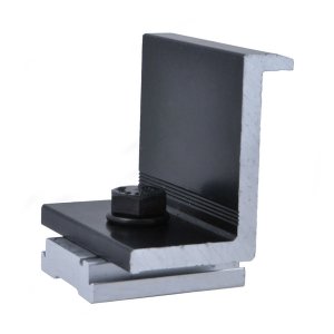 ProSolar C1572EC-1B End Clamp 1.572 In. (39.9mm-40.4mm), Black, Qty. 1