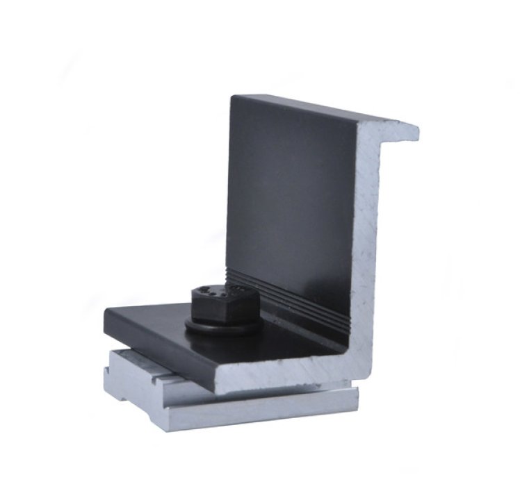 ProSolar End Clamp 44.7 - 45.2mm Black - 24qty Box, C1762EC-24B