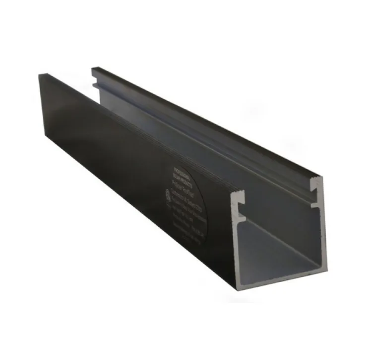 ProSolar R-136BLACK Support Rail, 1.5 In. Standard support rail, 136 In., Black