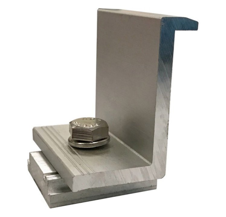 ProSolar End Clamp 32.8 - 33.4mm - Clear, C1298EC-1