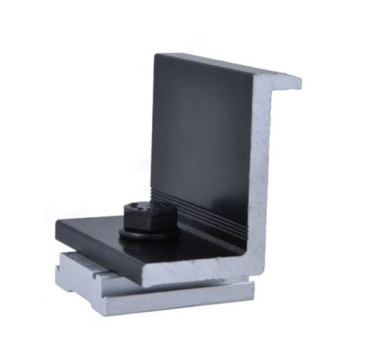 ProSolar End Clamp 49.9 - 50.4mm Black - 24qty Box, C1968EC-24B