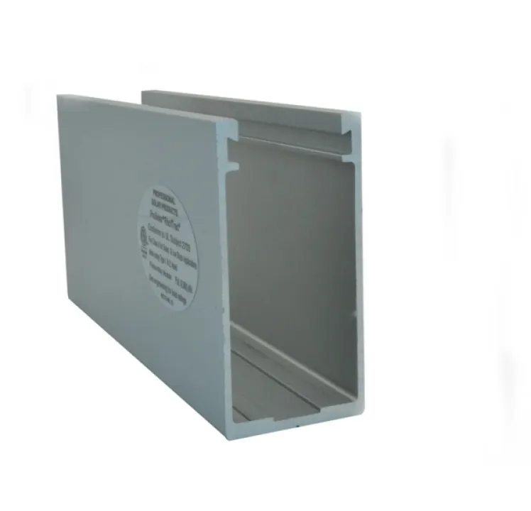ProSolar 184" x 3" Extra Deep Support Rail - Clear Annodized, R-184XD