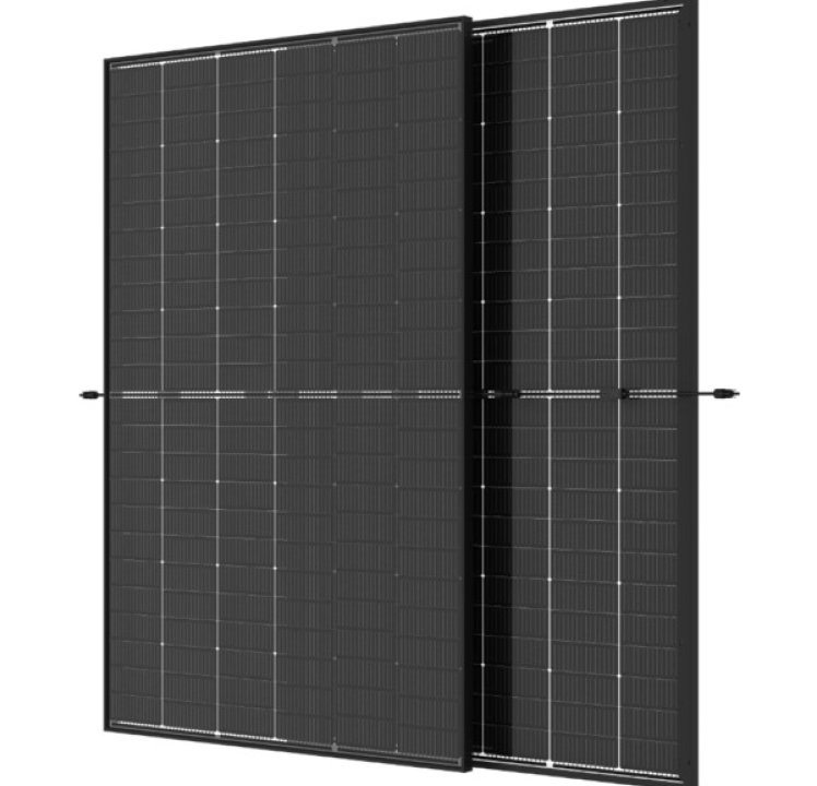 Trina Solar 445W 144 Half-Cell N-Type TOPCon Black Bifacial Solar Panel, TSM-445-NEG9RC.27