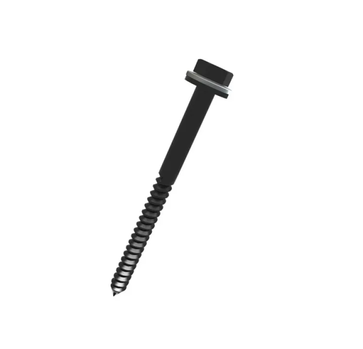SunModo Nanomount Lag Bolt Kit Black, K50049-BK1