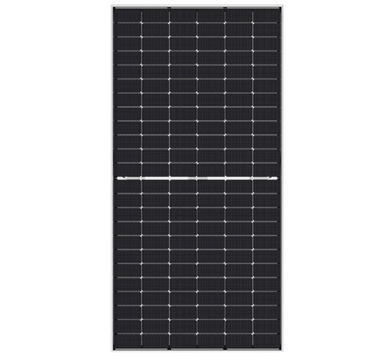 Jinko Solar 590W 144 Half-Cell 1500V 30mm Silver Bifacial Solar Panel w/MC4, JKM590N-72HL4-BDV.30MC