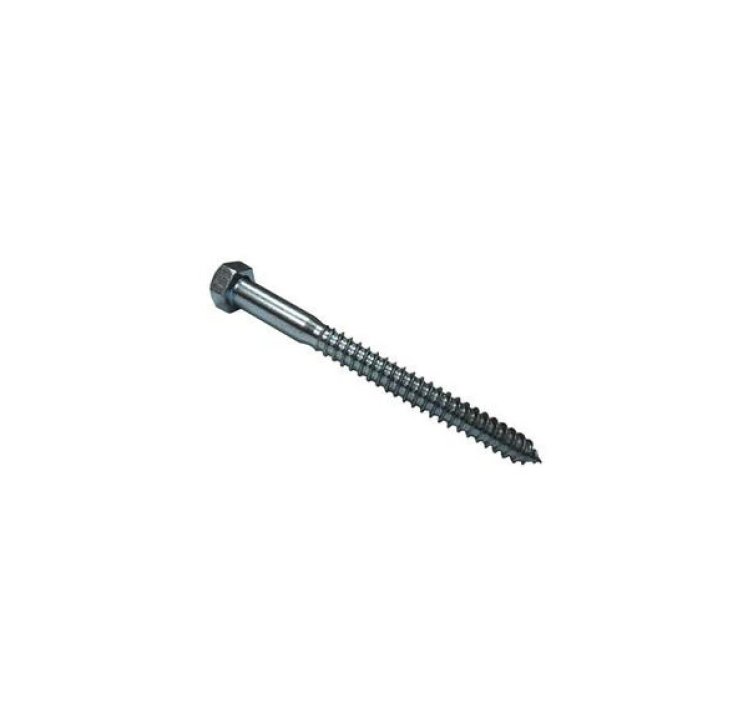 Mudge Fasteners 5/16 x 4" Hex Lag Screw Stainless Steel, 251031L0400SS