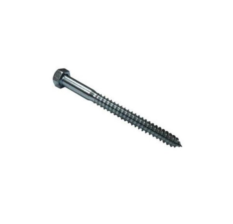 Mudge Fasteners 5/16 x 6" Hex Lag Screw Stainless Steel, 251031L0600SS